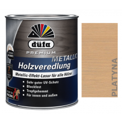 Akrylowy Bejcolakier Premium HOLZVEREDLUNG METALLIC PLATYNA Ochrona UV 2,5 l
